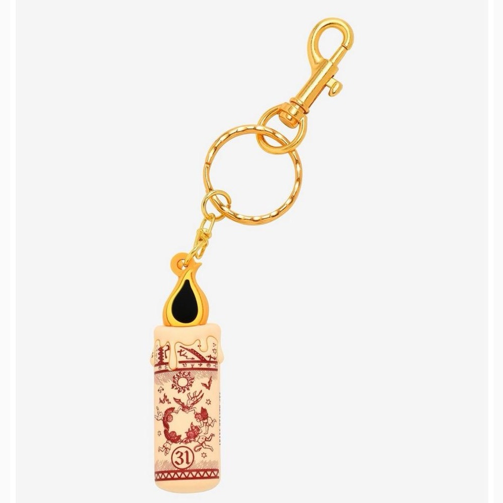 ⚜️Loungefly Disney Hocus Pocus Black Flame Candle Keychain! NWT!